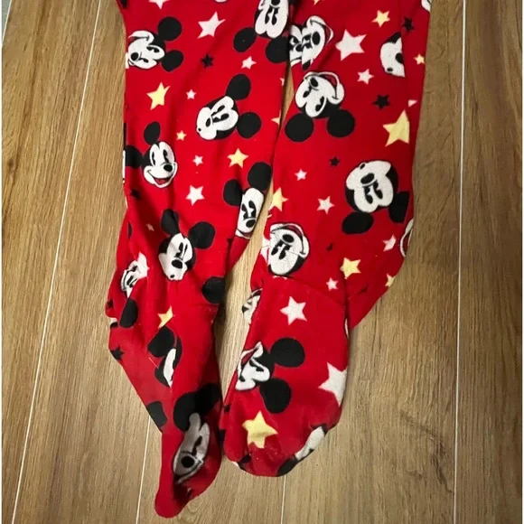 Disney Mickey Mouse Onesie / Large 11/13 Adult Women’s winter cozy ferry pajamas - Picture 6 of 6